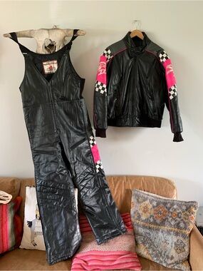 Vintage Choko Leather Racing Suit 🏁